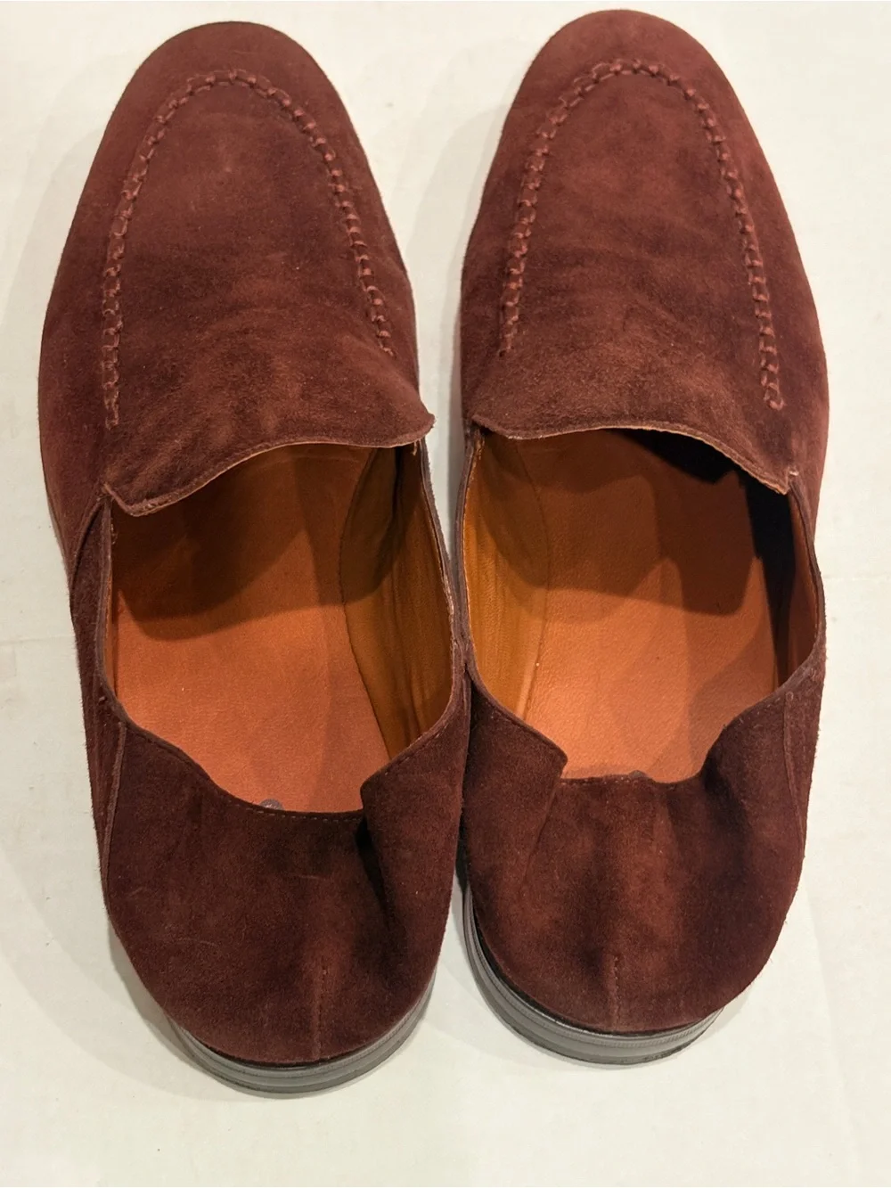 ALDO Men's Brown Suede Slip-On Loafers 9.5